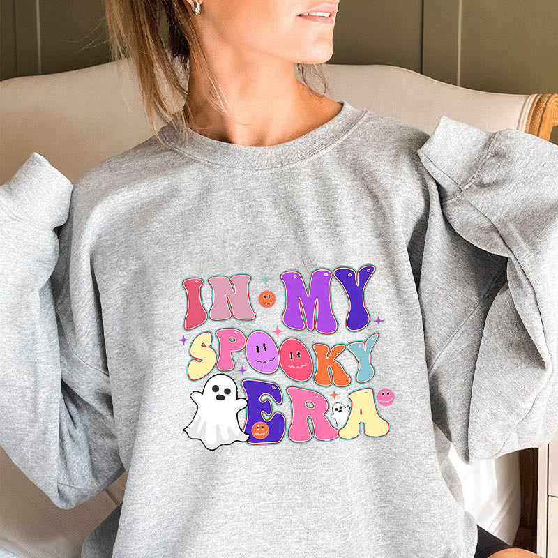Geister-Sweatshirt in Übergröße - Hellgrau - 3XL - image 1