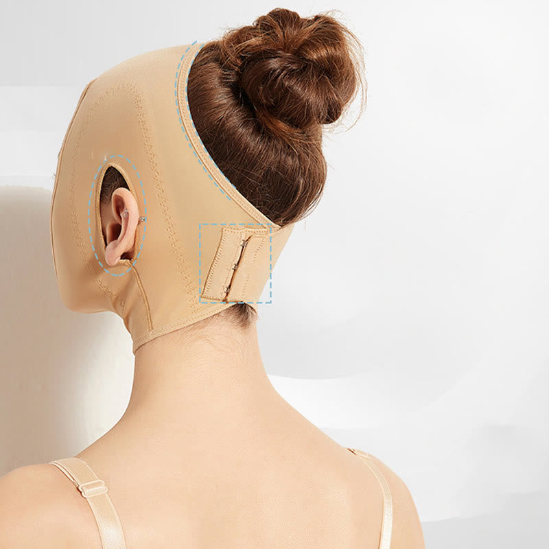 Kopfbedeckung mit dreireihiger Schnalle nach Operationen