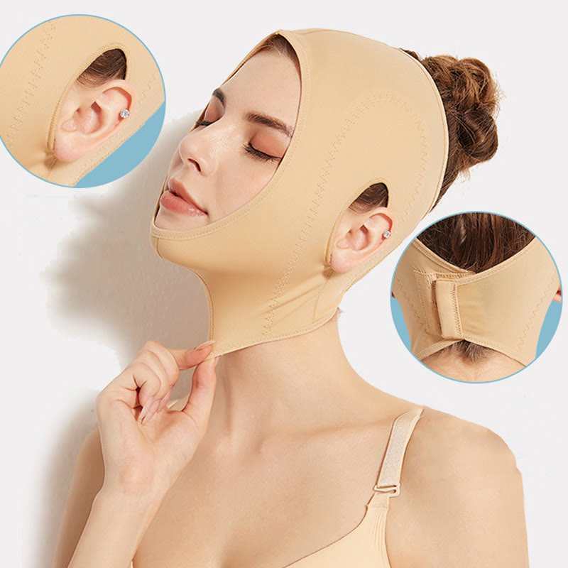 Kopfbedeckung mit dreireihiger Schnalle nach Operationen