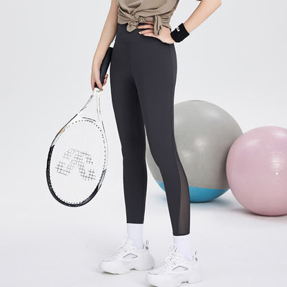 Yoga-Leggings in Übergröße mit hohem Bund und Mesh-Einsätzen - image 6