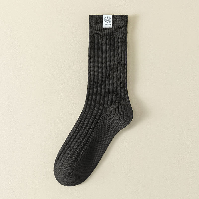 Französische Freizeitsocken (5 Paar) - Schwarz - EU43-48 (US9-13) - image 10
