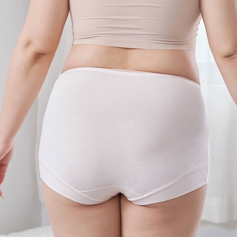 Lässige Höschen mit hoher Taille in Übergröße (2er-Pack)