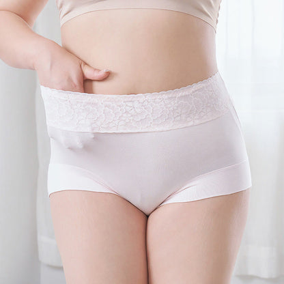 Baumwoll-Slip mit Spitze in Übergröße (2er-Pack)