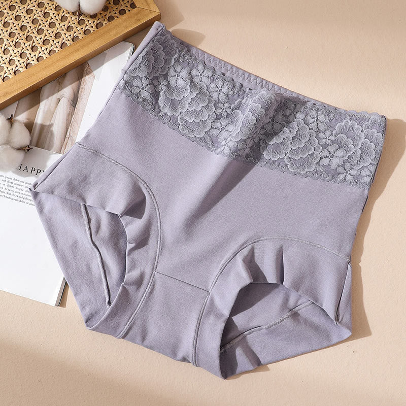 Baumwoll-Slip mit Spitze in Übergröße (2er-Pack)