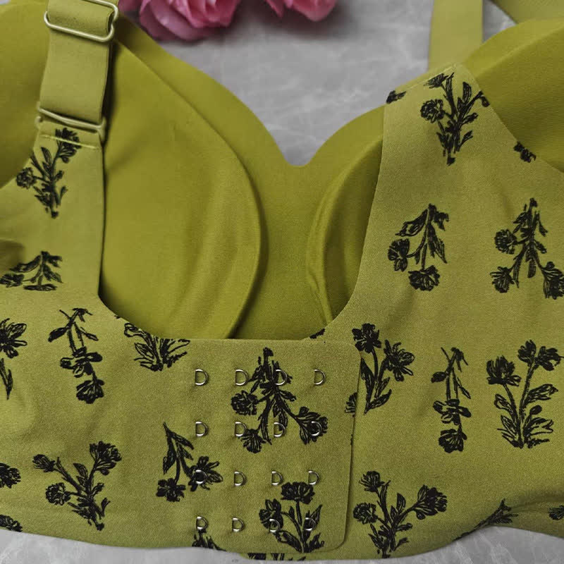 Push-up-BH mit Leoparden- und Blumenmuster, kabellos - image 7