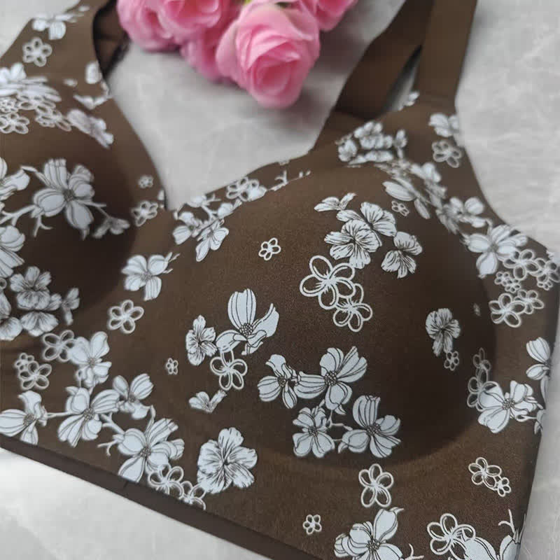 Push-up-BH mit Leoparden- und Blumenmuster, kabellos - image 9