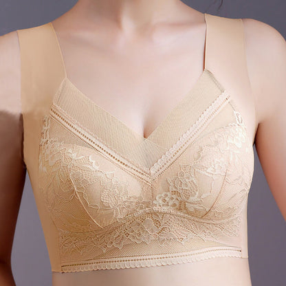 Spitzen-BH mit Blumenmuster in Übergröße