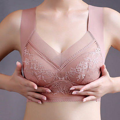 Spitzen-BH mit Blumenmuster in Übergröße