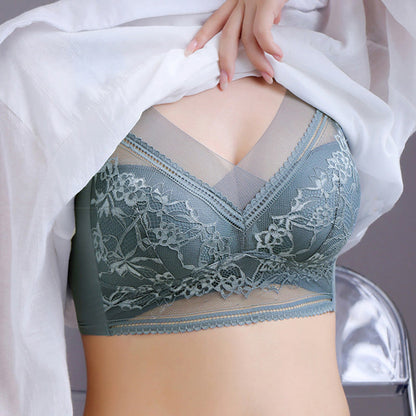 Spitzen-BH mit Blumenmuster in Übergröße