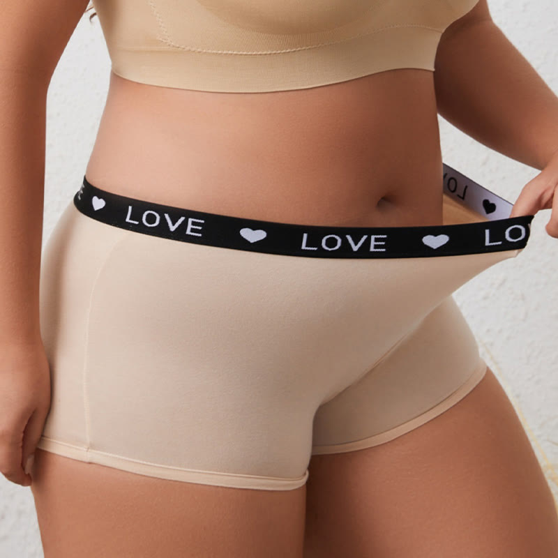 Übergröße Love Boyshort (2er-Pack)