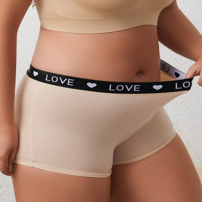 Übergröße Love Boyshort (2er-Pack)