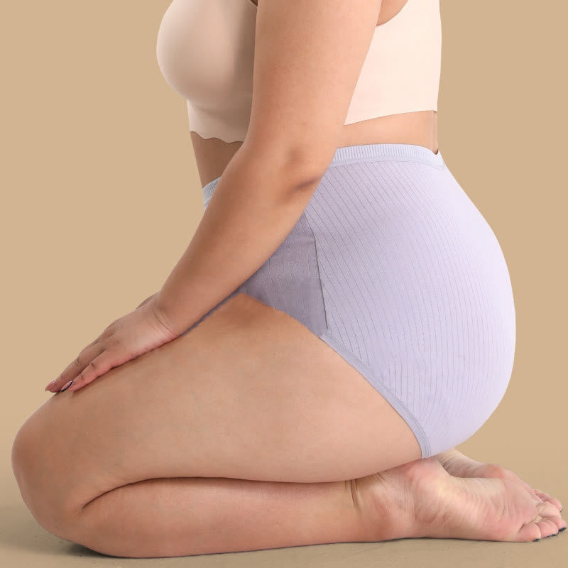 Hüftlift-Höschen mit hoher Taille in Übergröße (3er-Pack)