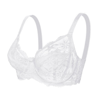 Sexy, dünner, atmungsaktiver Bügel-BH aus Spitze (2er-Pack)