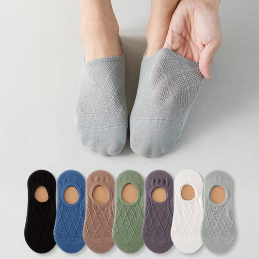 Weiche, unsichtbare Mesh-Socken in Übergröße (5 Paar)