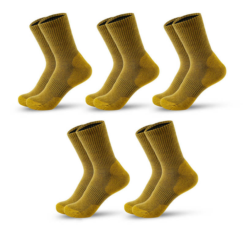 Mountain Sports Quarter Kompressionssocken in Übergröße (5 Paar) - Gelb - EU39-45 (US6-11) - image 13