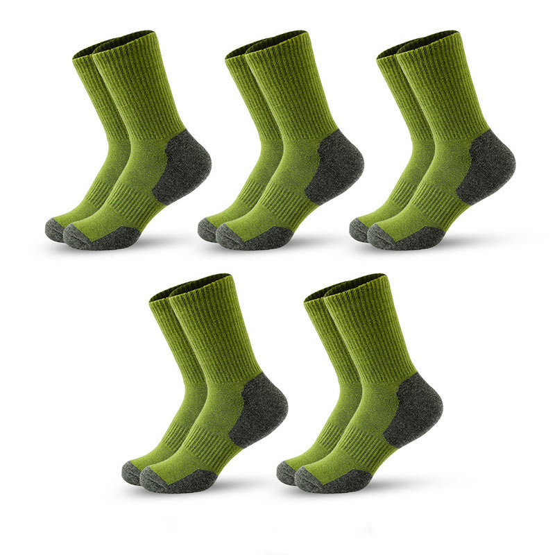 Mountain Sports Quarter Kompressionssocken in Übergröße (5 Paar) - Olivgrün - EU39-45 (US6-11) - image 14