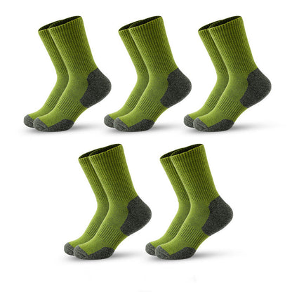 Mountain Sports Quarter Kompressionssocken in Übergröße (5 Paar) - Olivgrün - EU39-45 (US6-11) - image 14