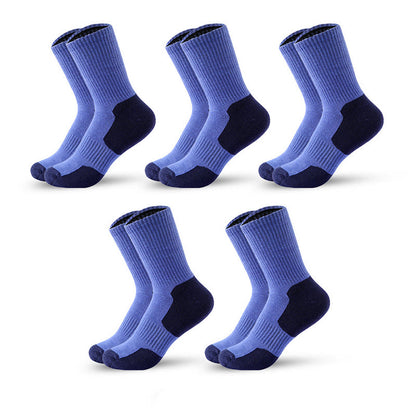 Mountain Sports Quarter Kompressionssocken in Übergröße (5 Paar) - Blau - EU39-45 (US6-11) - image 15