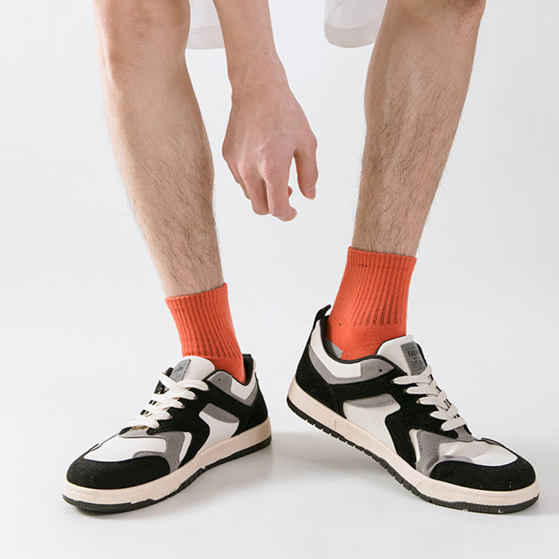 Basketball-Kompressionssocken in Colorblock-Optik in Übergröße (5 Paar)
