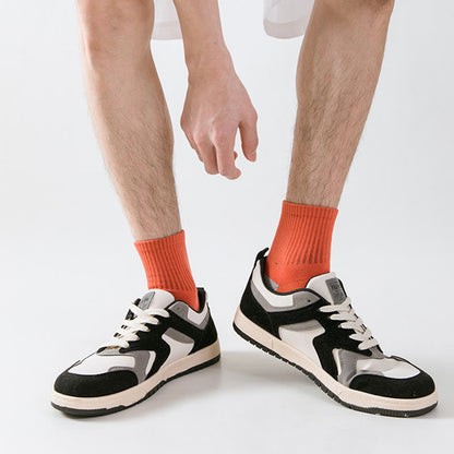 Basketball-Kompressionssocken in Colorblock-Optik in Übergröße (5 Paar)