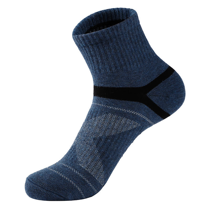 Sport-Kompressionssocken aus Baumwolle in Übergröße (5 Paar) - Blau - EU39-45 (US6-11) - image 7