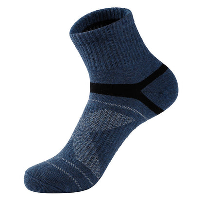 Sport-Kompressionssocken aus Baumwolle in Übergröße (5 Paar) - Blau - EU39-45 (US6-11) - image 7
