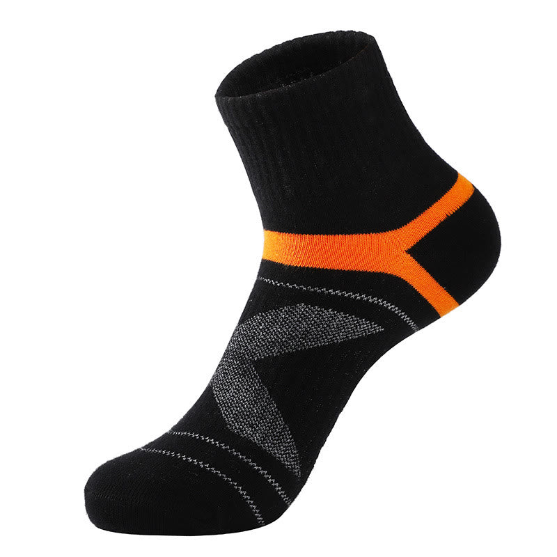Sport-Kompressionssocken aus Baumwolle in Übergröße (5 Paar) - Schwarz - EU39-45 (US6-11) - image 4