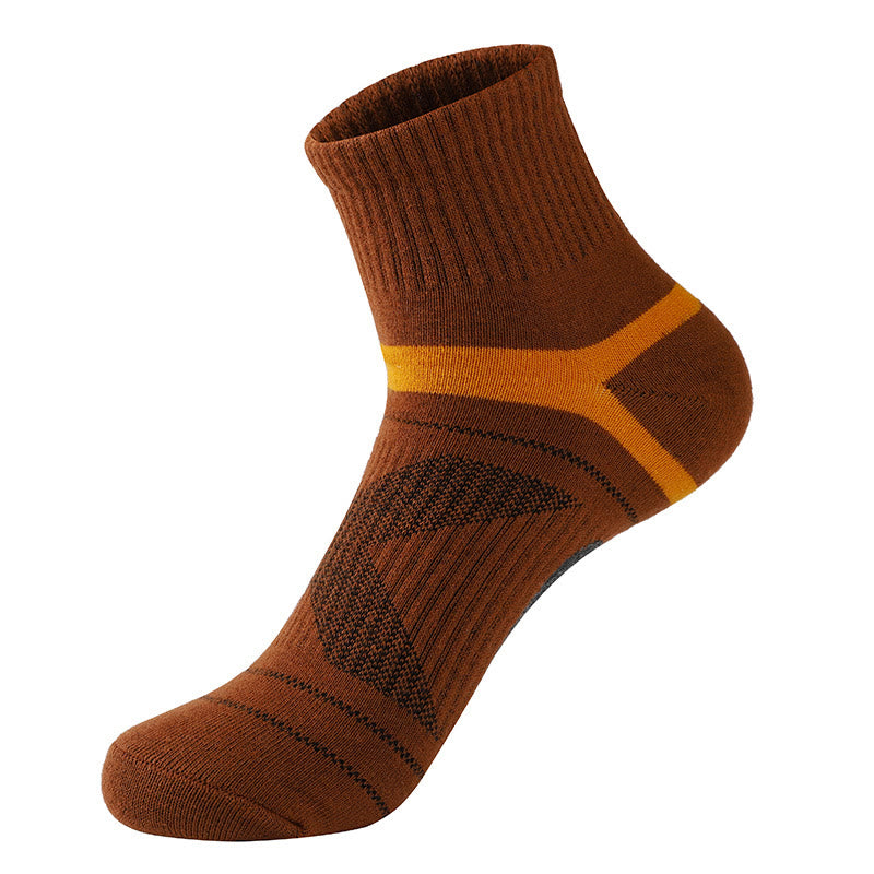 Sport-Kompressionssocken aus Baumwolle in Übergröße (5 Paar) - Kaffee - EU39-45 (US6-11) - image 3