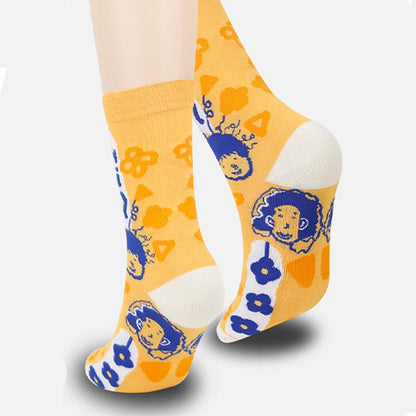 Viertelsocken mit lustigen Mustern in Übergröße (5 Paar)
