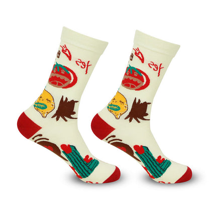 Viertelsocken mit lustigen Mustern in Übergröße (5 Paar)