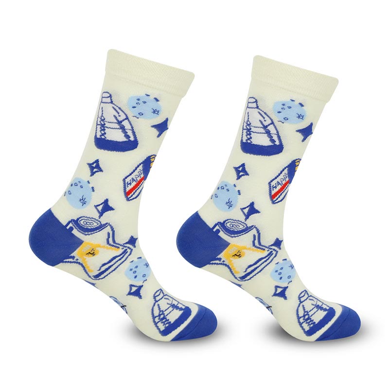 Viertelsocken mit lustigen Mustern in Übergröße (5 Paar)