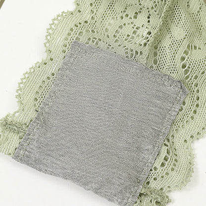 Sexy Spitzen-String mit Blumenmuster und niedriger Taille (3er-Pack)