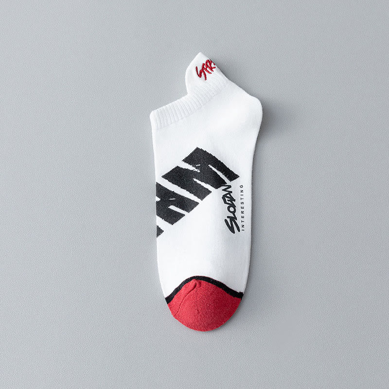 Knöchelsocken mit Buchstaben in Übergröße (5 Paar)