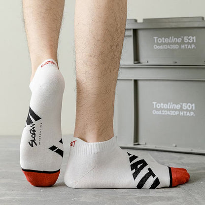 Knöchelsocken mit Buchstaben in Übergröße (5 Paar)