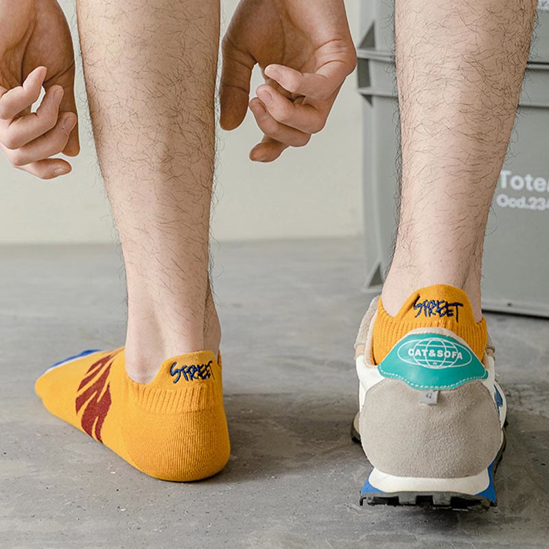 Knöchelsocken mit Buchstaben in Übergröße (5 Paar)