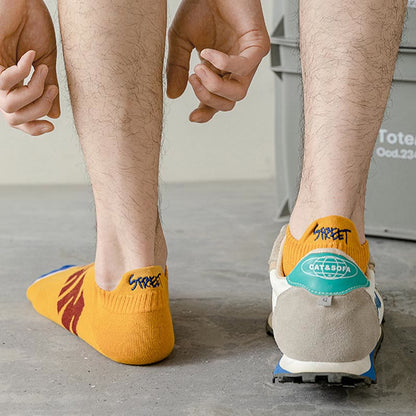 Knöchelsocken mit Buchstaben in Übergröße (5 Paar)