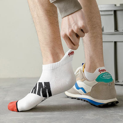 Knöchelsocken mit Buchstaben in Übergröße (5 Paar)