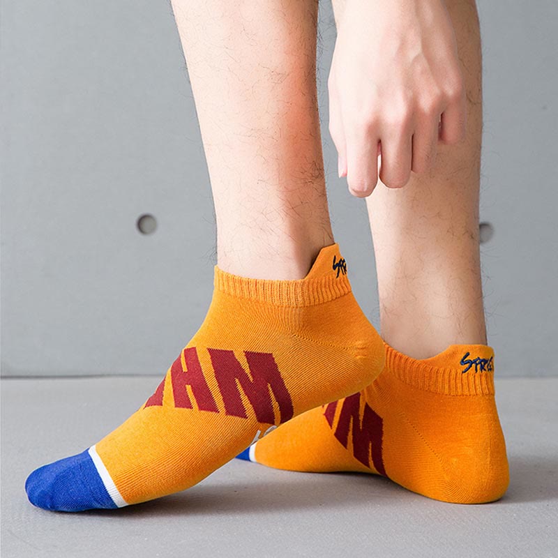 Knöchelsocken mit Buchstaben in Übergröße (5 Paar)