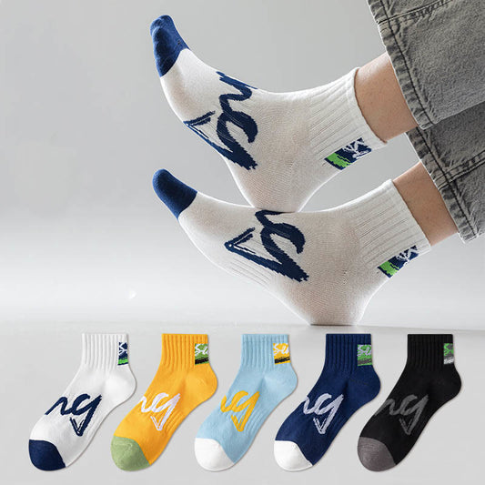 Alphanumerische Knöchelsocken (5 Paar) - image 0