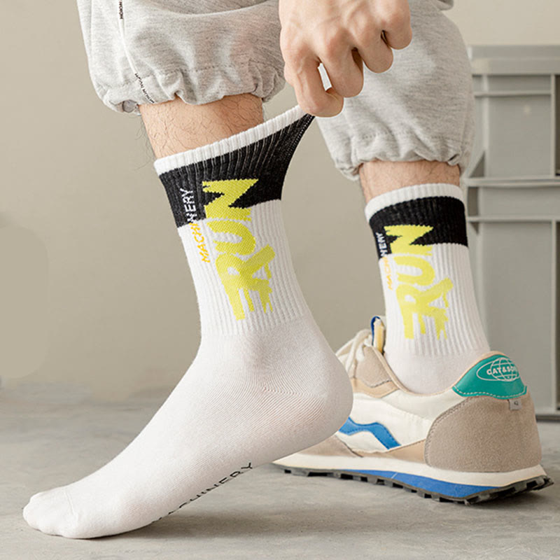 Übergrößen-Run-Letter-Viertel-Socken (7 Paar)