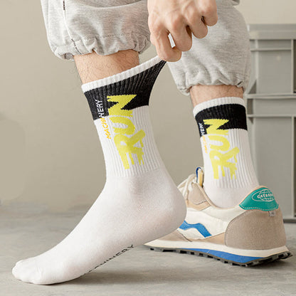 Übergrößen-Run-Letter-Viertel-Socken (7 Paar)
