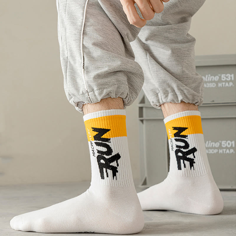 Übergrößen-Run-Letter-Viertel-Socken (7 Paar)