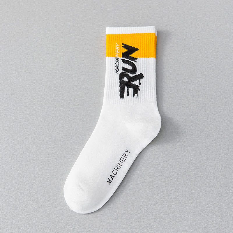 Übergrößen-Run-Letter-Viertel-Socken (7 Paar)
