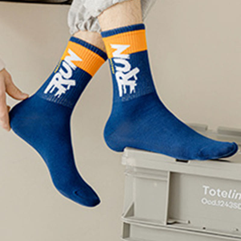Übergrößen-Run-Letter-Viertel-Socken (7 Paar)