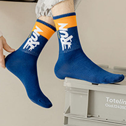 Übergrößen-Run-Letter-Viertel-Socken (7 Paar)
