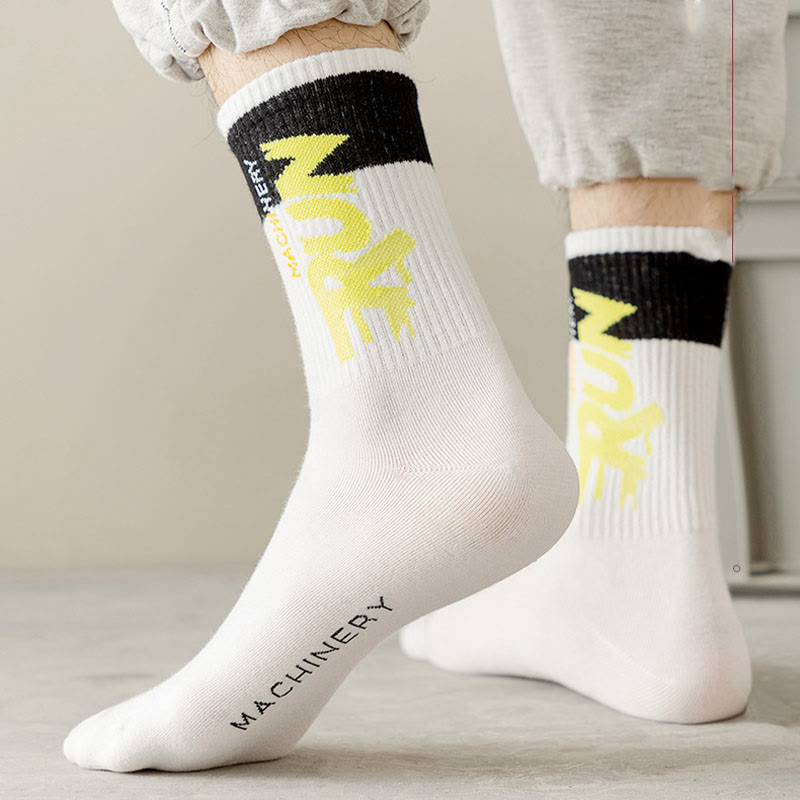 Übergrößen-Run-Letter-Viertel-Socken (7 Paar)