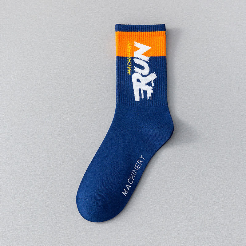 Übergrößen-Run-Letter-Viertel-Socken (7 Paar)