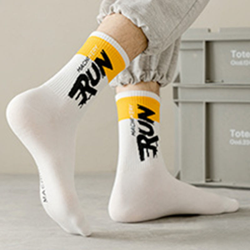 Übergrößen-Run-Letter-Viertel-Socken (7 Paar)
