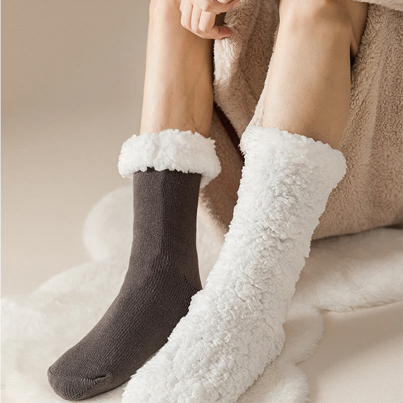 Extra dicke Hausschuhsocken in Übergröße (3 Paar) - image 2