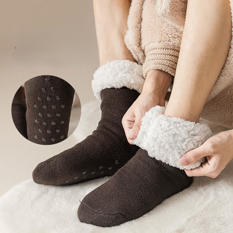 Extra dicke Hausschuhsocken in Übergröße (3 Paar) - image 1